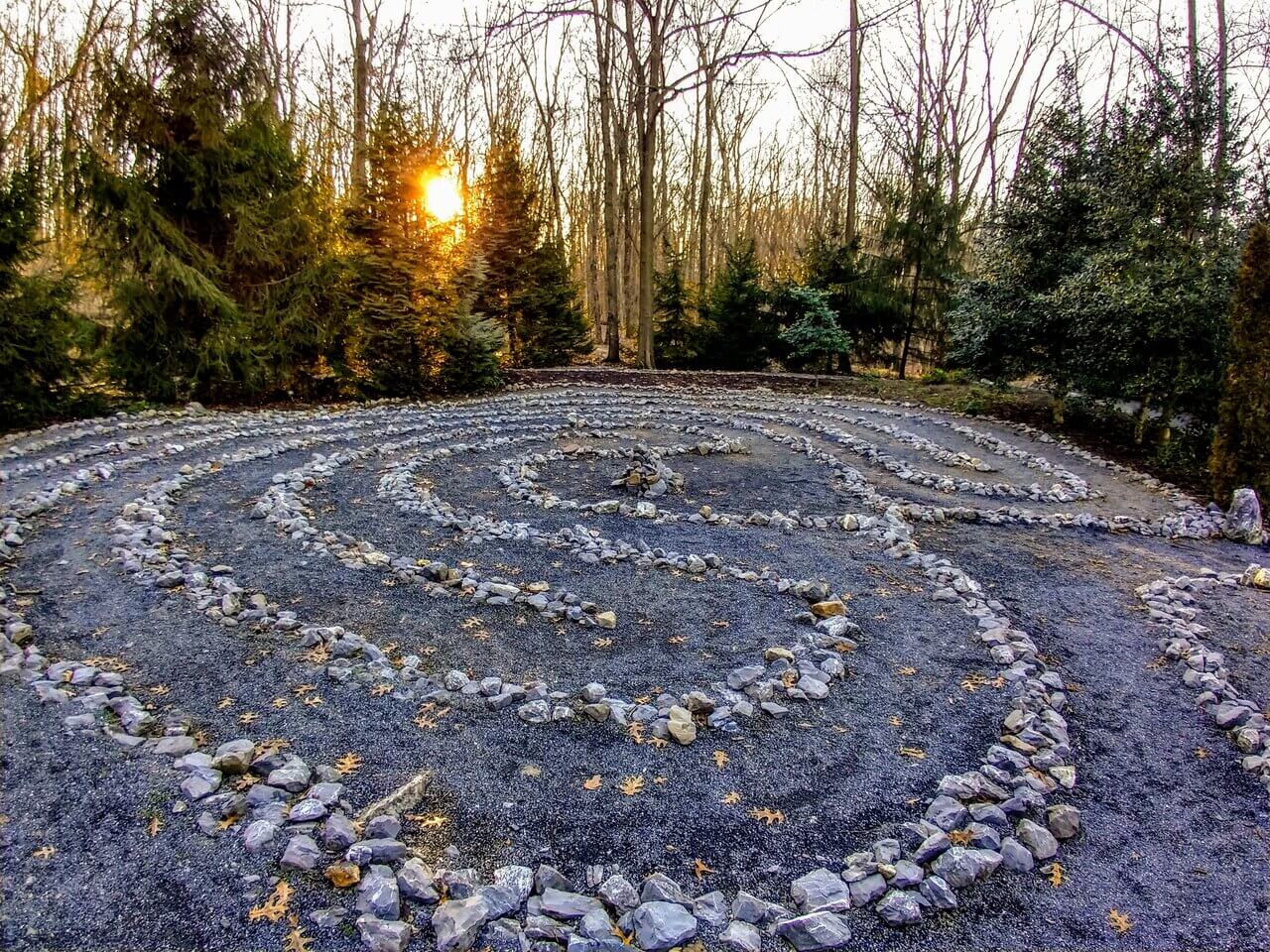 a-stone-labyrinth-in-the-woods-for-mediation